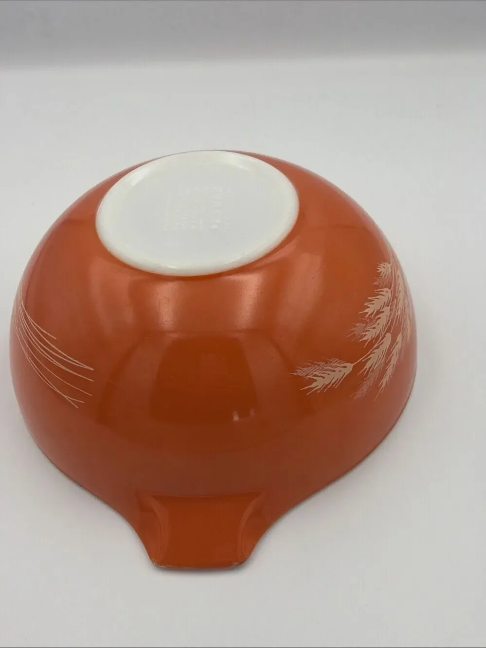 Pyrex Autumn Harvest Wheat #443 Cinderella Mixing Bowl 2.5L Orange Vintage 1978